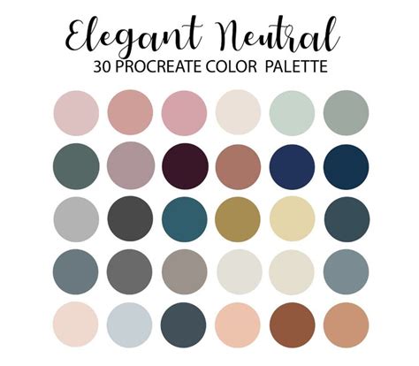 30 Neutral Color Palettes for Elegant Designs .